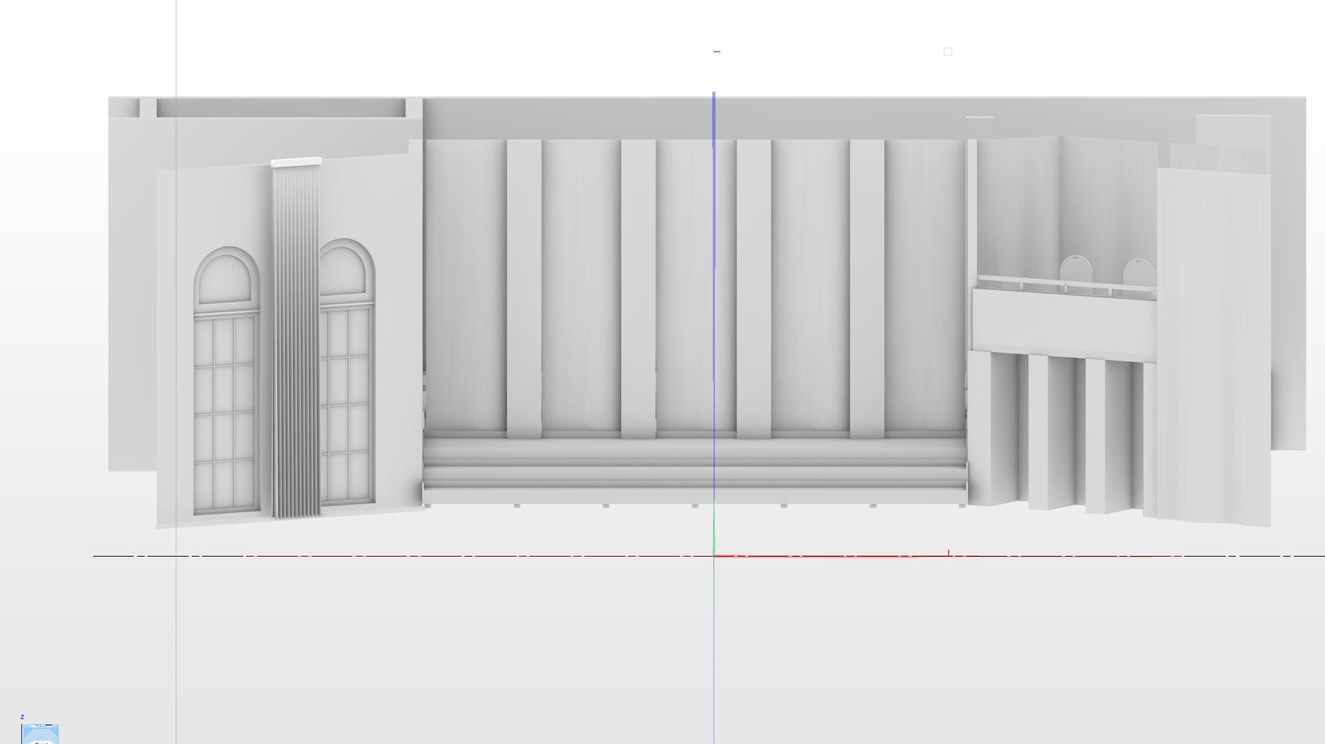 Full-stage set rendering