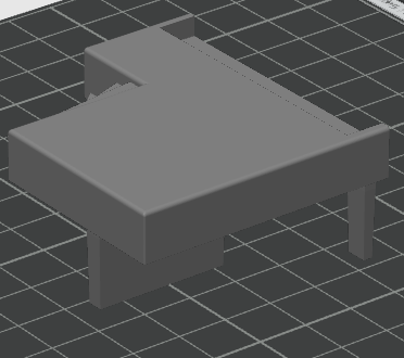 CAD model of the piano set piece