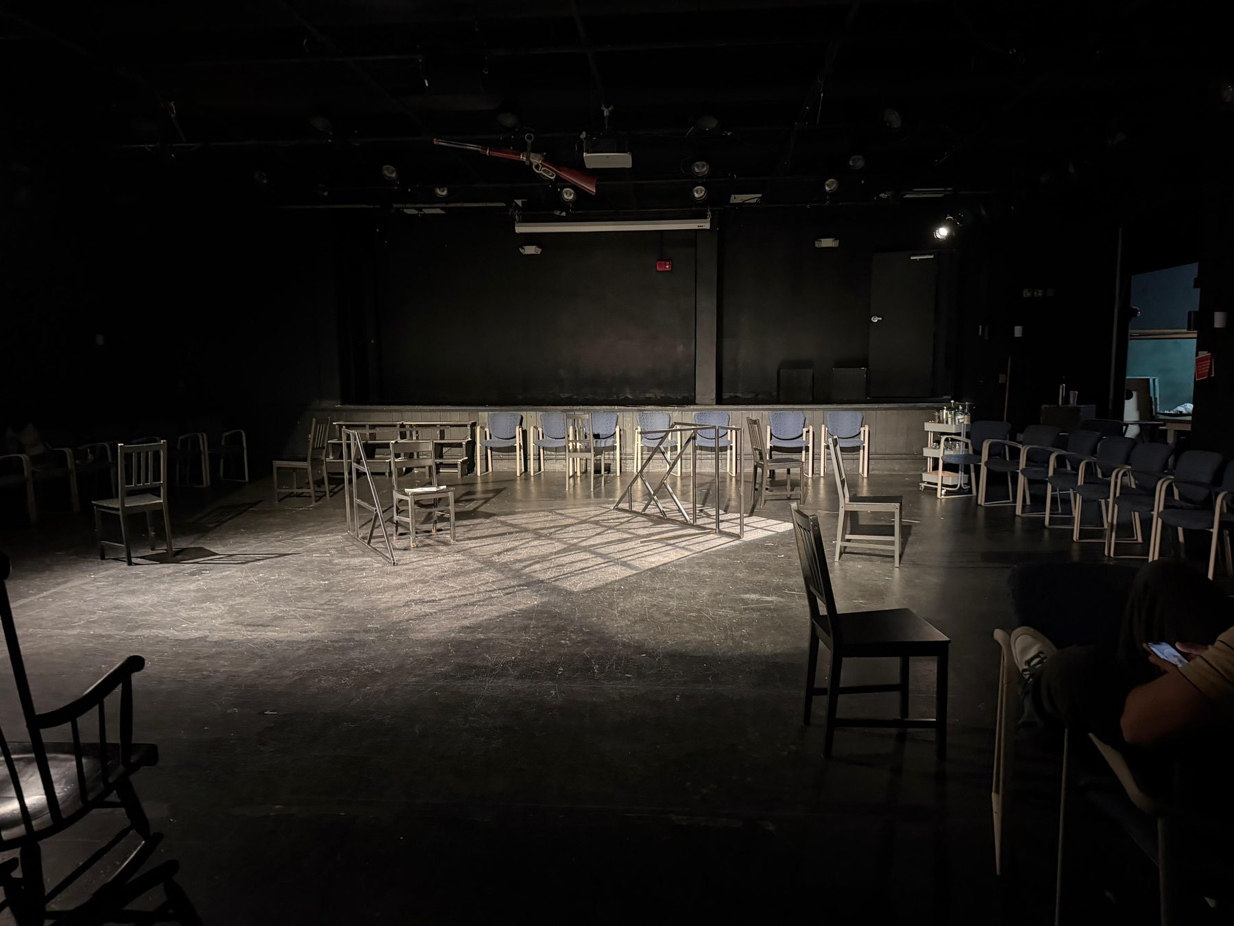 The theatre set in the round
