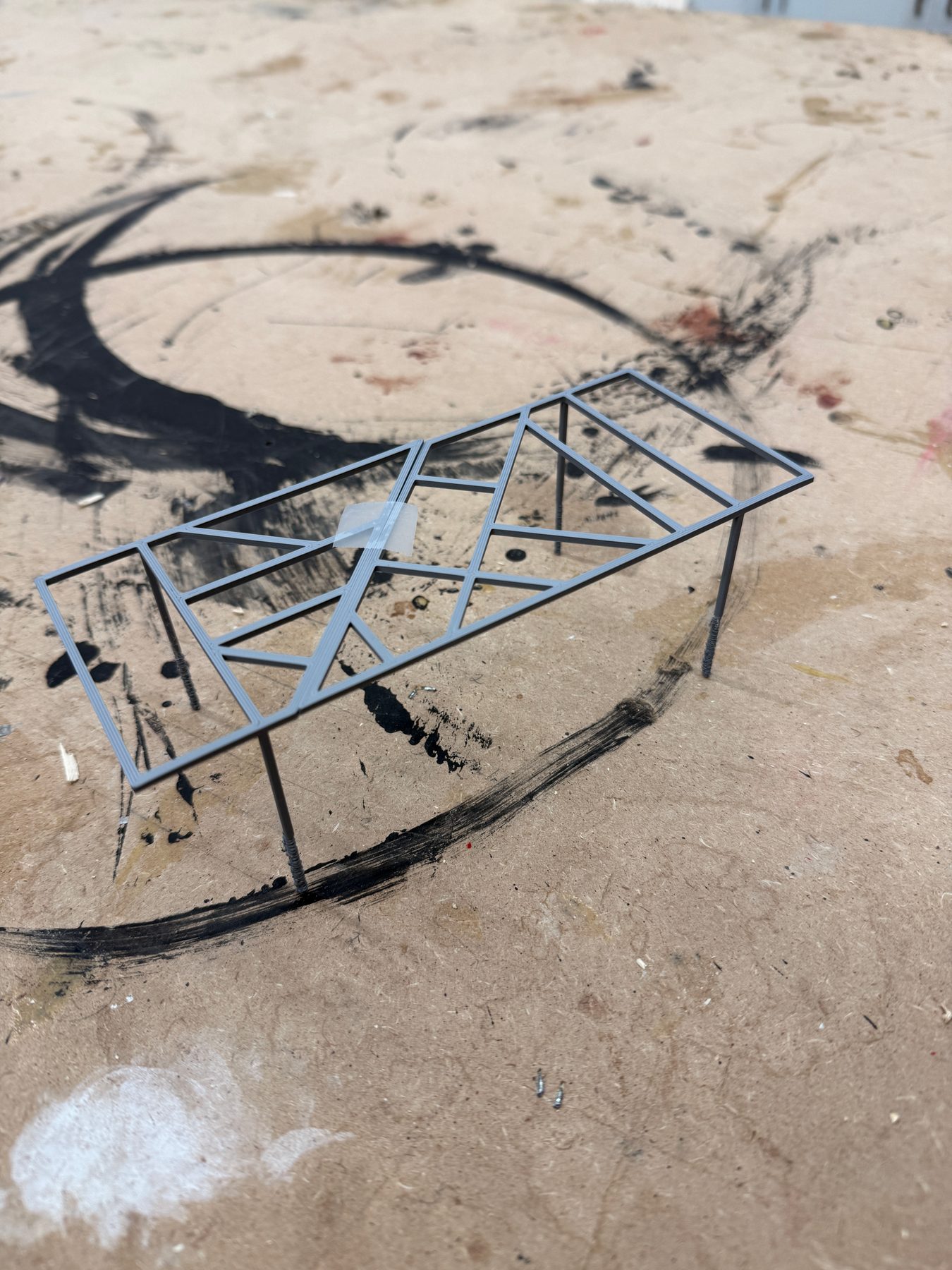 3D-printed scale model